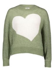 JDY Sweter "Lovella" w kolorze zielonym rozmiar: XL. Zielone swetry klasyczne damskie JDY, xl, bez kołnierzyka. Za 92.42 zł.