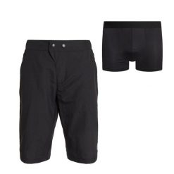 Spodenki rowerowe męskie ATTABO Ryst 2w1. Czarne szorty męskie ATTABO, na lato, bez wzorów. Za 169.99 zł.