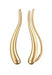 Elli Damski Earclimber Curved Basic ze srebra próby 925 Kolczyki 1 ct. Szare kolczyki damskie Elli, srebrne, z klipsem. Za 156.39 zł.