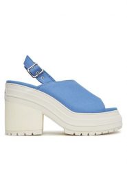 Converse Sandały Chuck 70 De Luxe Heel Sandal Platform A13810C Niebieski. Niebieskie sandały damskie Converse, bez wzorów, z materiału, bez obcasa, na słupku. Za 329.99 zł.