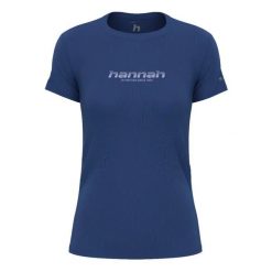 Koszulka damska Hannah Saffi II. Niebieskie bluzki sportowe damskie Hannah, bez wzorów, z materiału, bez ramiączek. Za 155.25 zł.