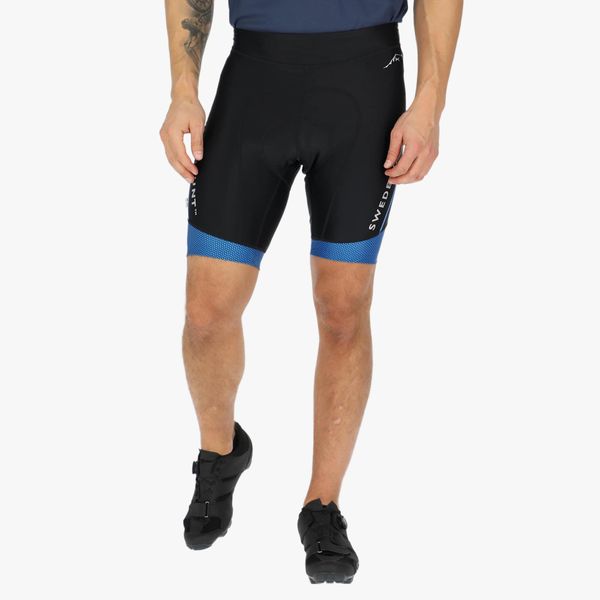 Spodnie rowerowe Męskie Swedemount Giro Bike Short Tights szybkoschnące. Czarne szorty męskie SWEDEMOUNT, bez wzorów, z tkaniny, sportowe. Za 329.99 zł.