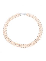 Mitzuko Naszyjnik perłowy w kolorze jasnoróżowym - dł. 40 cm rozmiar: onesize. Różowe naszyjniki damskie Mitzuko, srebrne. Za 434.99 zł.