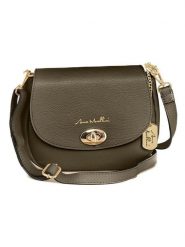 Anna Morellini Skórzana torebka "Iseppa" w kolorze khaki - 24 x 9 x 21 cm rozmiar: onesize. Brązowe torebki klasyczne damskie Anna Morellini, bez wzorów, z materiału, bez dodatków. Za 217.99 zł.