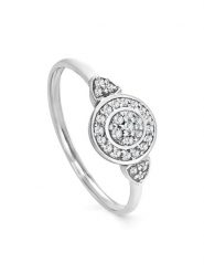 OR Carats Złoty pierścionek z diamentami rozmiar: 54. Szare pierścionki damskie OR Carats, z diamentem, złote. Za 848.99 zł.