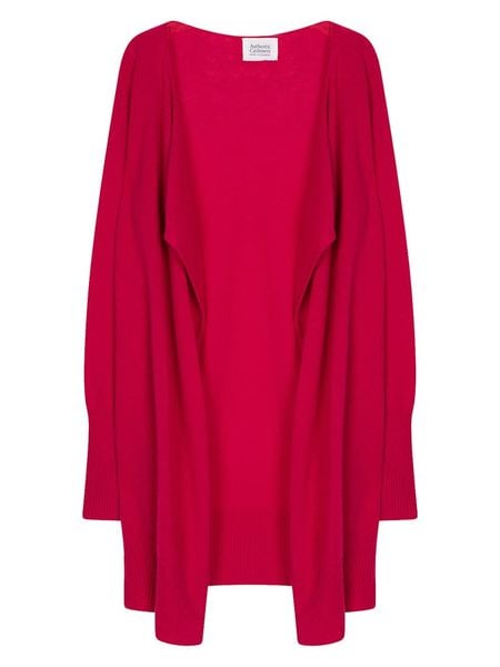 AUTHENTIC CASHMERE Kaszmirowy kardigan "Chesery" w kolorze czerwonym rozmiar: L. Czerwone kardigany damskie AUTHENTIC CASHMERE, l, bez wzorów, z kaszmiru. Za 610.62 zł.