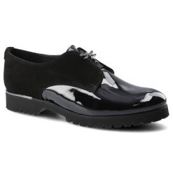 Czarne Półbuty Karino Damskie Eleganckie Obuwie. Czarne półbuty damskie Karino, bez wzorów, z jeansu, biznesowe, bez obcasa. Za 229.00 zł.