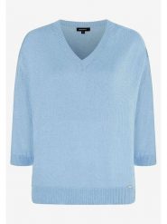 More & More Sweter w kolorze błękitnym rozmiar: 34. Niebieskie swetry klasyczne damskie MORE & MORE, ze splotem, bez kołnierzyka. Za 105.38 zł.