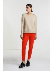 Rich & Royal Spodnie w kolorze pomarańczowym rozmiar: 38. Pomarańczowe spodnie materiałowe damskie Rich & Royal, bez wzorów, z materiału. Za 289.95 zł.