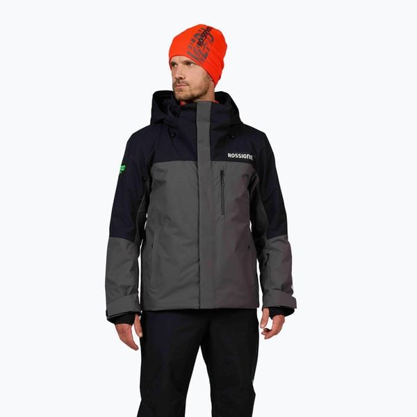 Kurtka narciarska męska Rossignol Hero Velika Insulated. Szare kurtki męskie Rossignol, na zimę, m, bez wzorów, sportowe, bez kaptura. Za 1,299.00 zł.