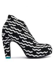 United Nude Botki Fold HI II 10870569129 Czarny. Czarne botki damskie United Nude, bez obcasa, na słupku, bez zapięcia. Za 1,169.00 zł.