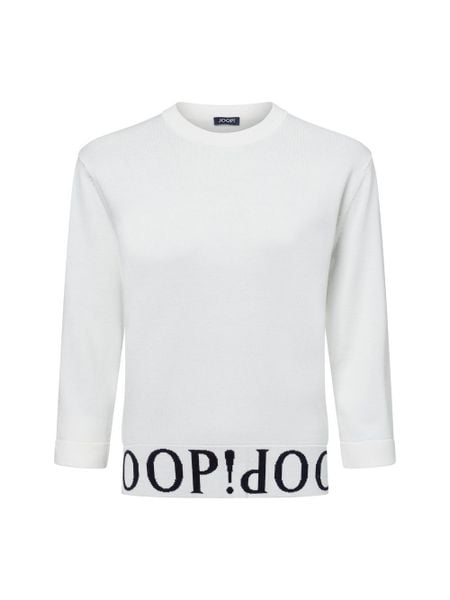 JOOP! Sweter - Kassa Kobiety Sztuczne włókno biały, 34. Białe swetry klasyczne damskie Joop!, z dzianiny, bez kołnierzyka. Za 599.95 zł.