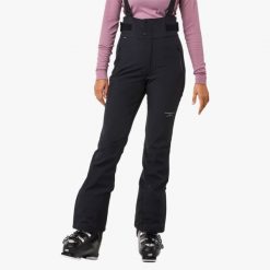 Spodnie narciarskie damskie Swedemount Vail Softshell Bib Pants wodoodporne. Czarne spodnie dresowe damskie SWEDEMOUNT, na zimę, bez wzorów, z softshellu. Za 447.00 zł.