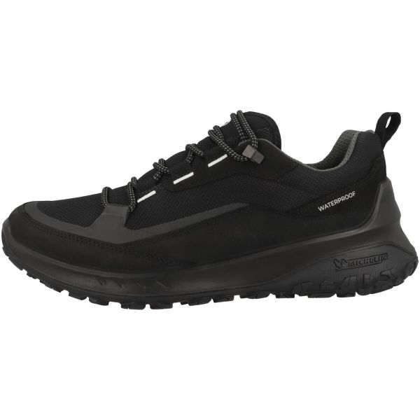 Buty do chodzenia męskie Ecco Ult-trn Low. Czarne buty trekkingowe męskie ECCO, z materiału, bez zapięcia, trekkingowe. W wyprzedaży za 613.00 zł.