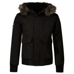 Kurtka Superdry Everest. Czarne kurtki męskie Superdry., na zimę, s, z aplikacjami, z elastanu, klasyczne, bez kaptura. Za 803.90 zł.