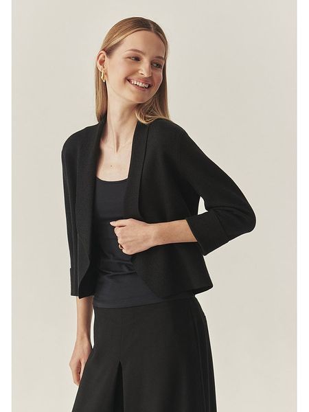 TATUUM Kardigan "Prada" w kolorze czarnym rozmiar: XS. Czarne kardigany damskie Tatuum, xs, bez wzorów. Za 123.25 zł.