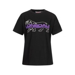 Damska koszulka z nadrukiem Lonsdale Cullaloe. Czarne t-shirty damskie Lonsdale, xl, bez wzorów, z bawełny, bez kołnierzyka. Za 179.90 zł.