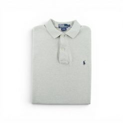 Second life - Polo Ralph Lauren koszulka męska z krótkim rękawem - Stan dobry. Szare koszulki polo męskie Ralph Lauren, na lato, l, bez wzorów, z tkaniny, bez ramiączek. Za 106.46 zł.