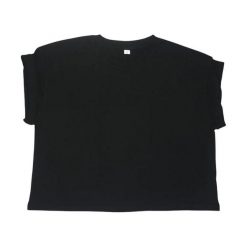 Top Damski Z Bawełny Organicznej. Czarne topy damskie MANTIS, bez wzorów, z bawełny, bez kołnierzyka. Za 48.99 zł.