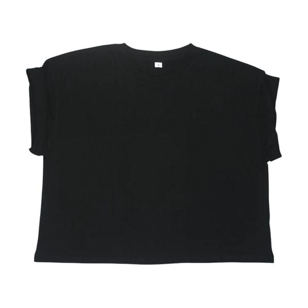 Top Damski Z Bawełny Organicznej. Czarne topy damskie MANTIS, bez wzorów, z bawełny, bez kołnierzyka. Za 48.99 zł.