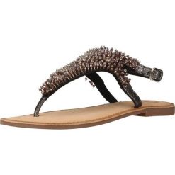 Sandały GIOSEPPO 45309G Czarny. Czarne sandały damskie Gioseppo, bez wzorów, ze skóry, bez obcasa. Za 139.99 zł.