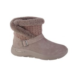 Buty zimowe damskie, Skechers Go Walk Arch Fit - True Embrace. Czerwone obuwie trekkingowe damskie Skechers, na zimę. Za 399.99 zł.
