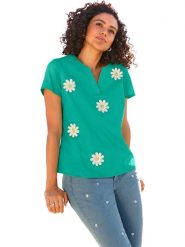 WITT WEIDEN Bluzka w kolorze turkusowym rozmiar: 40. Niebieskie bluzki damskie WITT WEIDEN, bez wzorów, bez kołnierzyka, bez ramiączek. Za 60.99 zł.