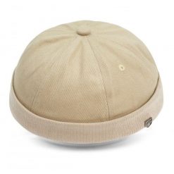 Letnia Czapka - Leonka (Dokerka) - Pako Jeans - Beżowa. Brązowe czapki męskie Pako Jeans, na lato, bez wzorów, z bawełny. Za 49.99 zł.