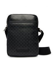 Calvin Klein Saszetka Emblem Aop Coated Slim Reporter LV04D3334G Czarny. Czarne saszetki męskie CALVIN KLEIN, ze skóry. Za 369.99 zł.