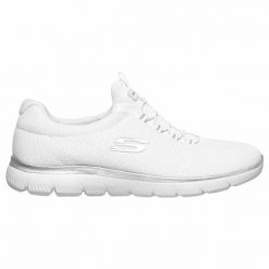 Obuwie Sportowe Damskie Skechers Summits Biały. Białe buty sportowe na co dzień damskie Skechers, bez wzorów, z materiału, trekkingowe. Za 495.00 zł.