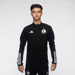 Bluza piłkarska adidas Tiro 23 Legia Warszawa. Białe bluzy z kapturem męskie Adidas, xl, z materiału. Za 199.99 zł.