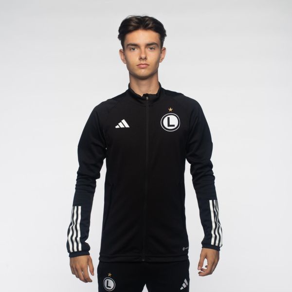 Bluza piłkarska adidas Tiro 23 Legia Warszawa. Białe bluzy z kapturem męskie Adidas, xl, z materiału. Za 199.99 zł.