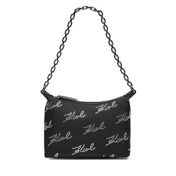 Torebka KARL LAGERFELD. Czarne torebki klasyczne damskie Karl Lagerfeld, bez wzorów, bez dodatków. Za 679.99 zł.