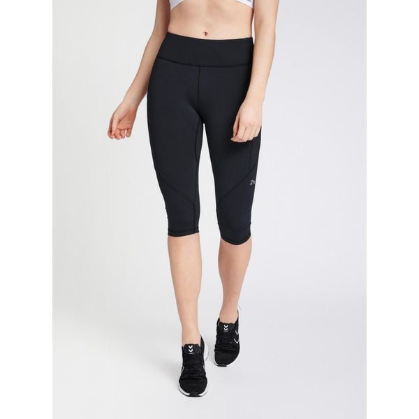 Damskie legginsy 3/4 Newline Hw. Czarne legginsy damskie Newline, s, bez wzorów, z dżerseju. Za 282.50 zł.