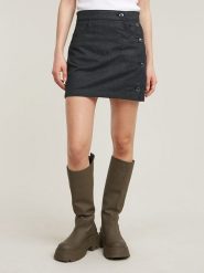 G-Star Spódnica "Holiday" w kolorze antracytowym rozmiar: W28. Czarne spódniczki damskie G-Star, bez wzorów, retro, mini. Za 276.95 zł.