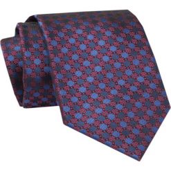 Męski Krawat - ALTIES - Klasyczny - Delikatne Groszki. Niebieskie krawaty i muchy męskie Alties, bez wzorów, z tkaniny, eleganckie. Za 49.00 zł.