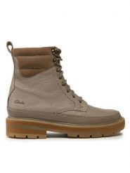Clarks Trapery PragueStyle K. 261749026 Brązowy. Brązowe kozaki dziewczęce Clarks, ze skóry. Za 369.99 zł.