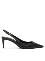 Dolce&Gabbana Czółenka CG0805 A1953 Czarny. Czarne czółenka damskie Dolce&Gabbana, bez wzorów, ze skóry, bez obcasa. Za 2,999.00 zł.