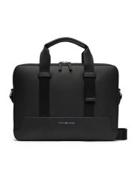 Tommy Hilfiger Torba na laptopa Th Modern Computer Bag AM0AM13637 Czarny. Czarne torby na laptopa damskie Tommy Hilfiger, bez wzorów, ze skóry. Za 579.99 zł.