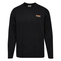 Koszulka z długim rękawem Hummel SW Loose. Czarne t-shirty damskie HUMMEL, bez wzorów, bez kołnierzyka. Za 263.00 zł.