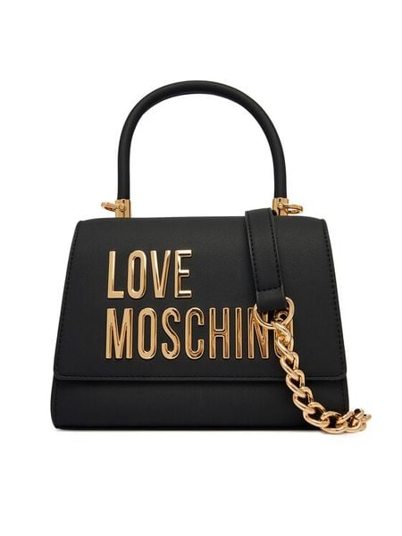 LOVE MOSCHINO Torebka JC4024PP1OKD0000 Czarny. Czarne torebki klasyczne damskie Love Moschino, bez wzorów, ze skóry, bez dodatków. Za 1,009.00 zł.