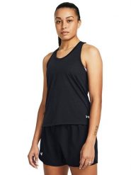 Under Armour Top sportowy w kolorze czarnym rozmiar: M. Czarne topy damskie Under Armour, m, bez wzorów, z materiału, bez kołnierzyka. Za 88.43 zł.