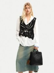 Desigual Plecak 26SAKP42 Czarny. Czarne plecaki damskie Desigual, bez wzorów, ze skóry. Za 379.99 zł.