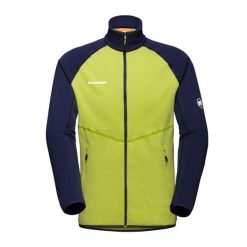 Bluza trekkingowa męska Mammut Aconcagua ML. Niebieskie bluzy bez kaptura męskie Mammut, m. Za 429.99 zł.