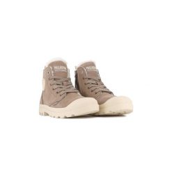 Buty sportowe Sneakersy damskie, Palladium Pampa Hi Zip WL. Brązowe buty sportowe na co dzień damskie Palladium, bez wzorów, z nubiku, trekkingowe. Za 636.00 zł.