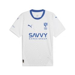 Al Hilal Saudi F.C. Męska koszulka wyjazdowa Stade Rennais F.C. PUMA. Białe t-shirty sportowe męskie Puma, l, bez ramiączek, do piłki nożnej. W wyprzedaży za 269.00 zł.