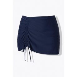 Damskie Spódnica do pływania marszczenie zintegrowane figi. Niebieskie figi damskie Ulla Popken, plus size, bez wzorów, z elastanu. Za 111.99 zł.