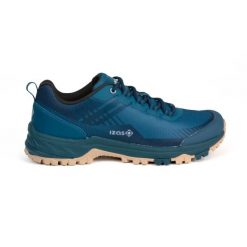 Męskie buty do pieszych wędrówek i trekkingu na średnie dystanse, JADE M Izas. Zielone buty trekkingowe męskie IZAS, z meshu, bez zapięcia, trekkingowe. Za 269.52 zł.