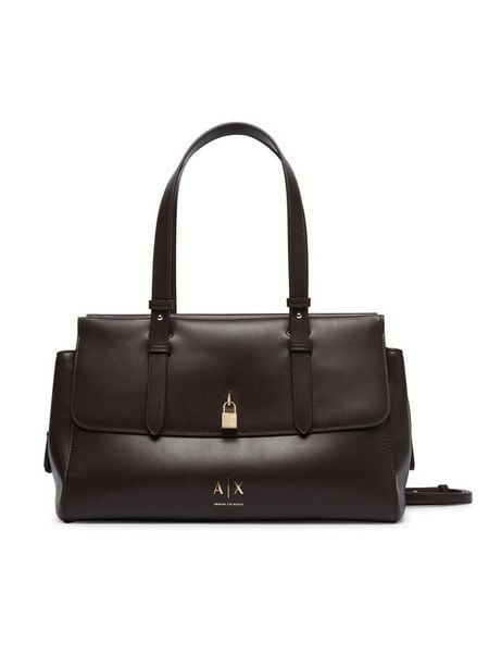 Armani Exchange Torebka XW003020 AF28605 U6032 Brązowy ciemny. Brązowe torebki klasyczne damskie Armani Exchange, bez wzorów, ze skóry, bez dodatków. Za 779.99 zł.