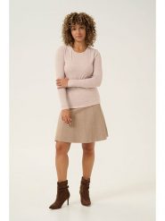Cream Koszulka "Amma" w kolorze beżowo-białym rozmiar: M. Brązowe bluzki damskie Cream, m, bez wzorów, bez kołnierzyka, bez ramiączek. Za 74.63 zł.